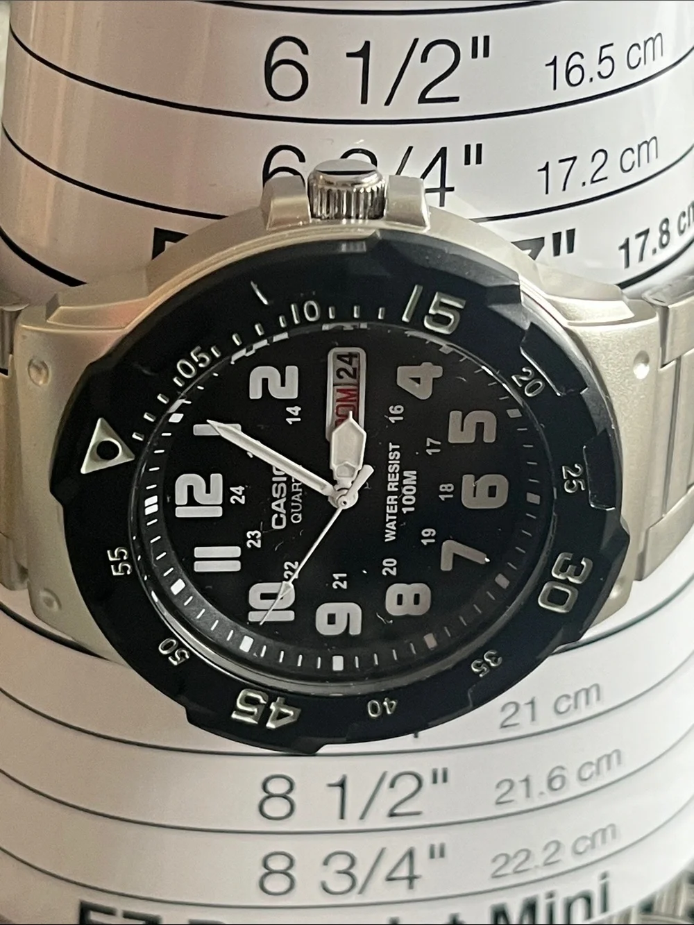 Casio Black and Silver Analog Sports Watch